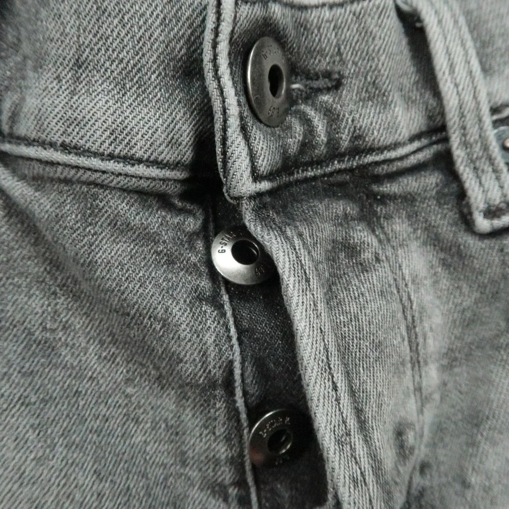 G Star Jeans Mens‎ 31x32 Gray 3301 Slim Stretch Denim Button Fly 5 Pocket